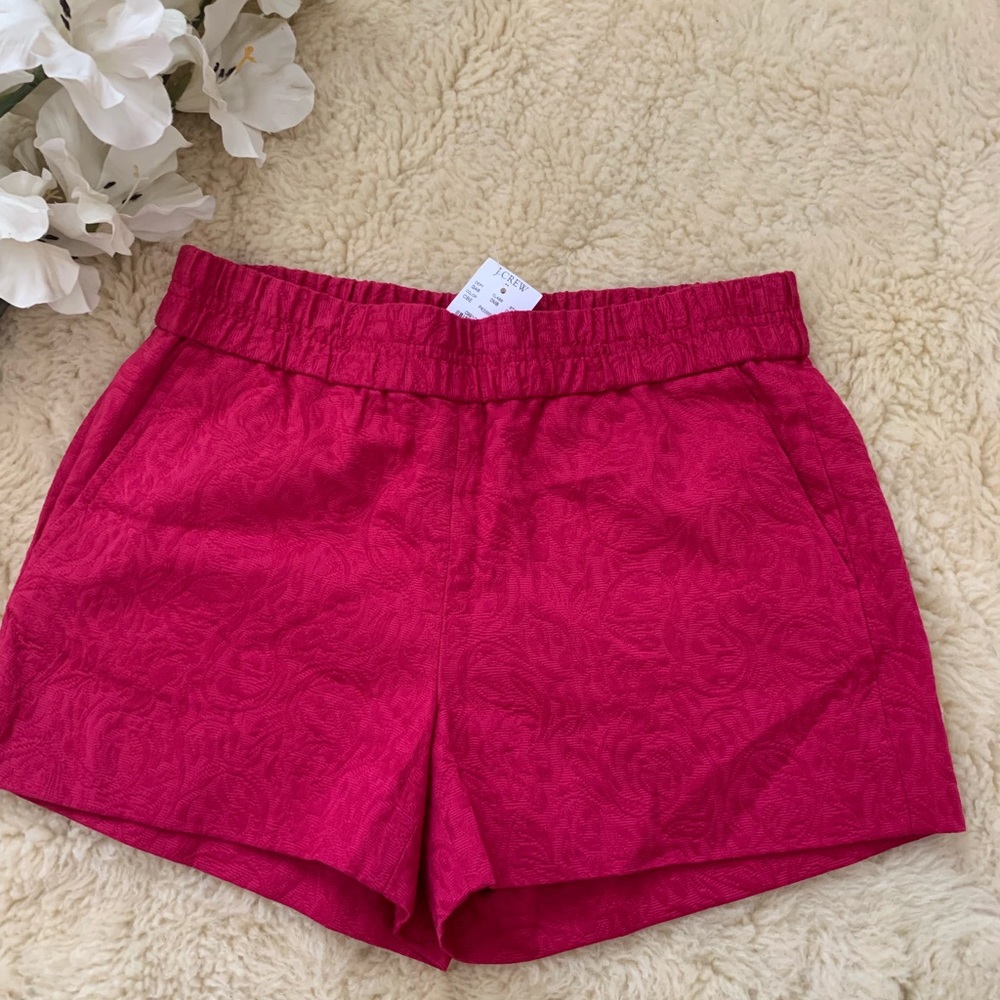 Floral Jacquard pull on short